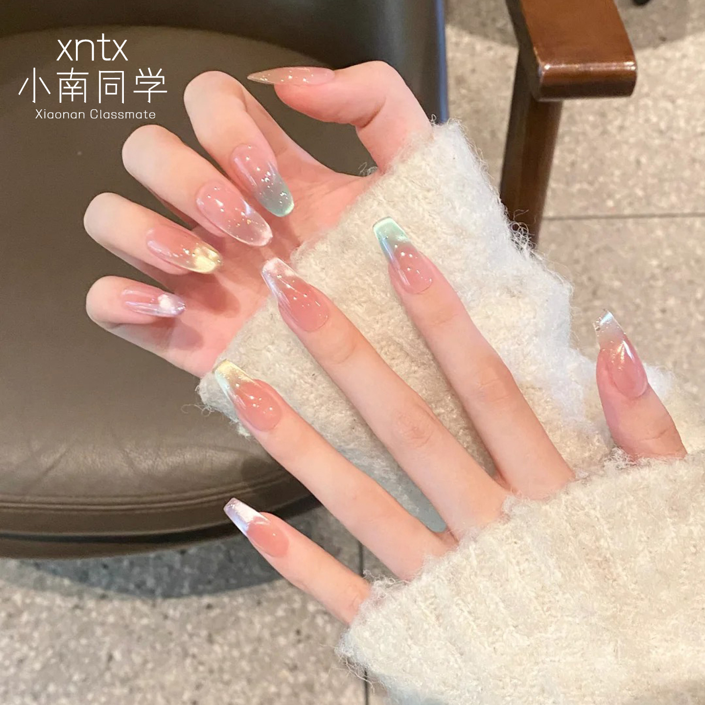 【温柔猫眼显白】手工穿戴甲美甲