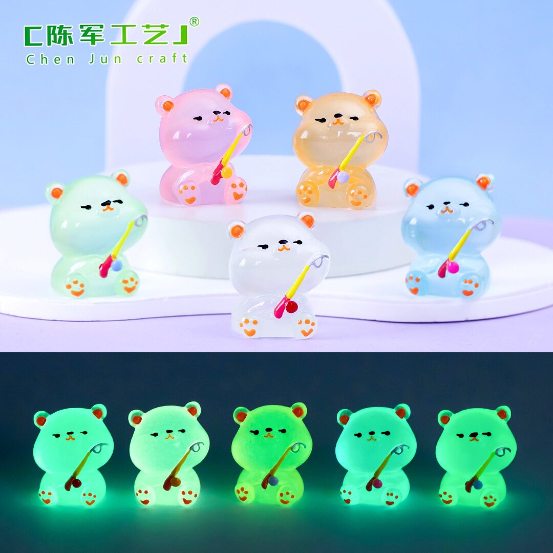 钓鱼公仔装瓶配件可爱车载桌面小