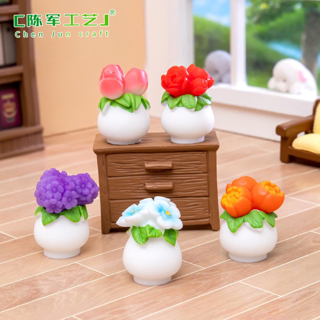 特价微景观创意桌面小花盆栽 娃娃屋装饰品仿真配件微缩迷你小摆