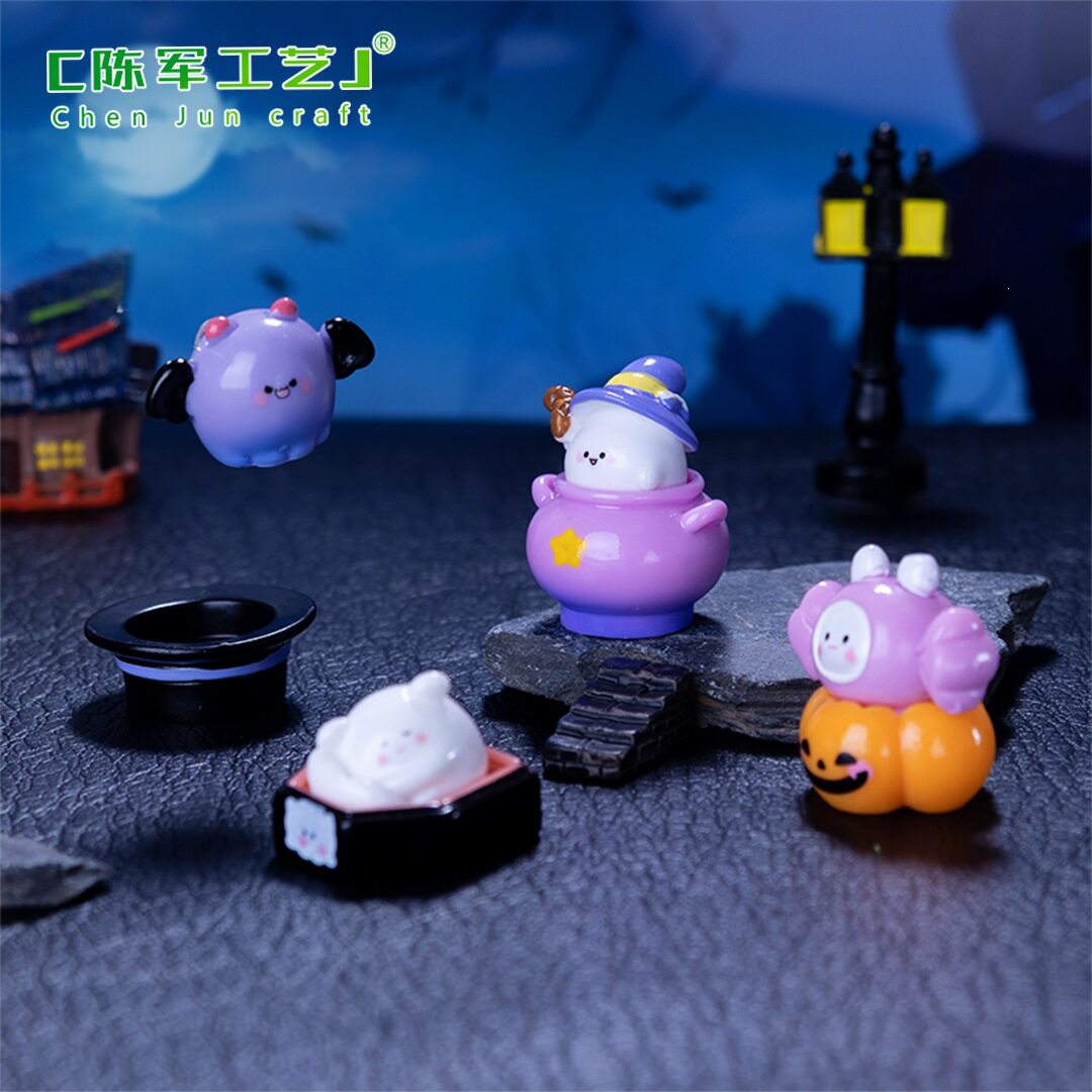 品质严选景观新品微糖果创意万圣节跨境小幽灵 饰品配件车载迷你