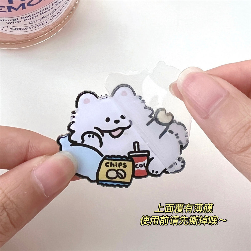腾亿联名授权款卡通亚克力修狗胸针学生书包装饰别针少女徽章特价