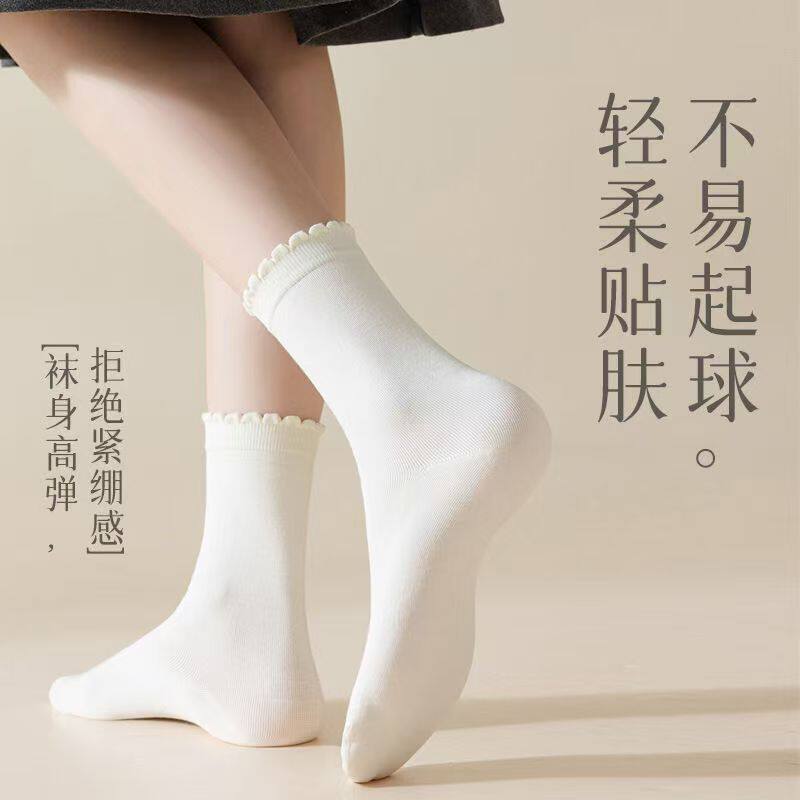 袜爆款堆堆袜女士学院风长袜工厂