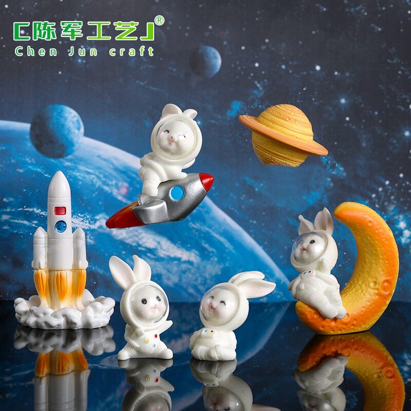 兔摆件树脂可爱品创意装饰小配件
