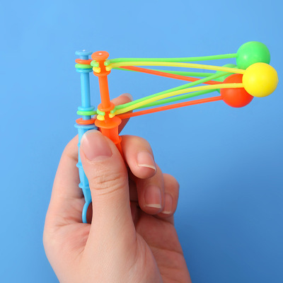 工厂直发手摇双碰球塑料休闲球