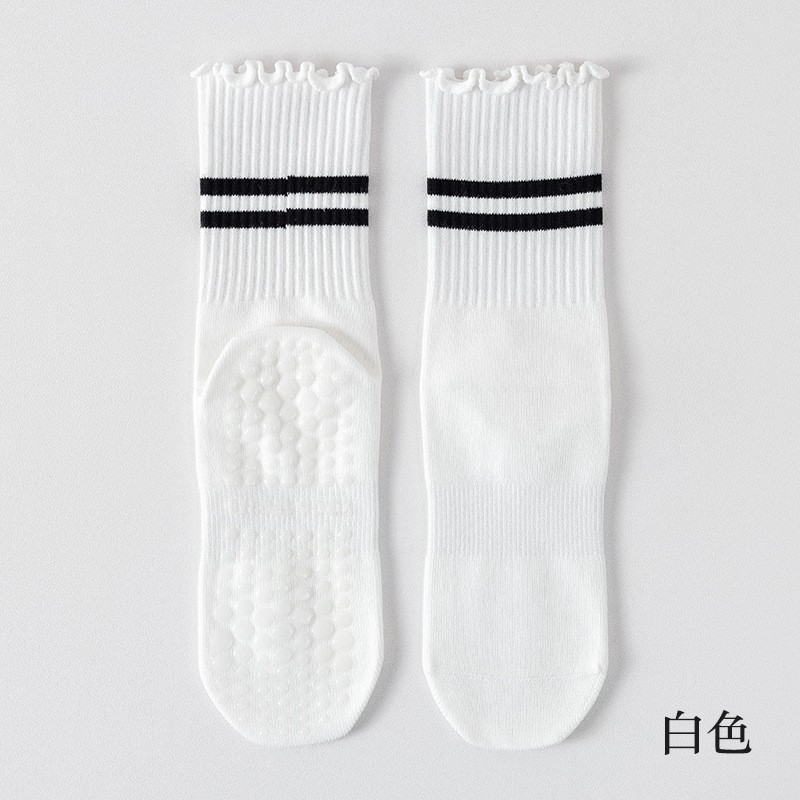 滑室内健身普拉提女中筒运动袜涤