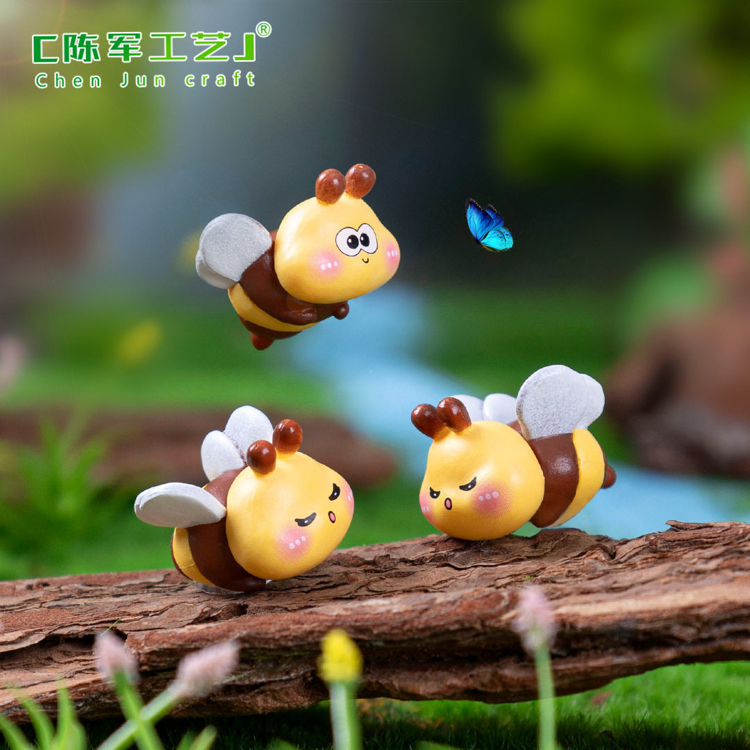 公仔园艺造景装饰挂小蜜蜂微景观