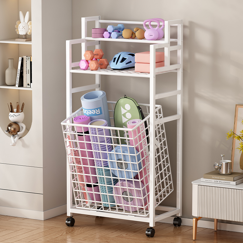 哑铃篮球类架健身器材收纳层架家用瑜珈垫收纳筐运动体育用品置物