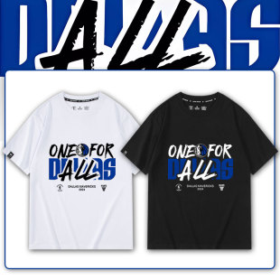 独行侠短袖夏季新款欧文东契奇半袖青少年圆领篮球T恤印花休闲潮