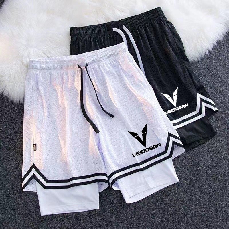维动篮球短裤男夏季速干宽松大码男士运动健身四分裤美式跑步短裤