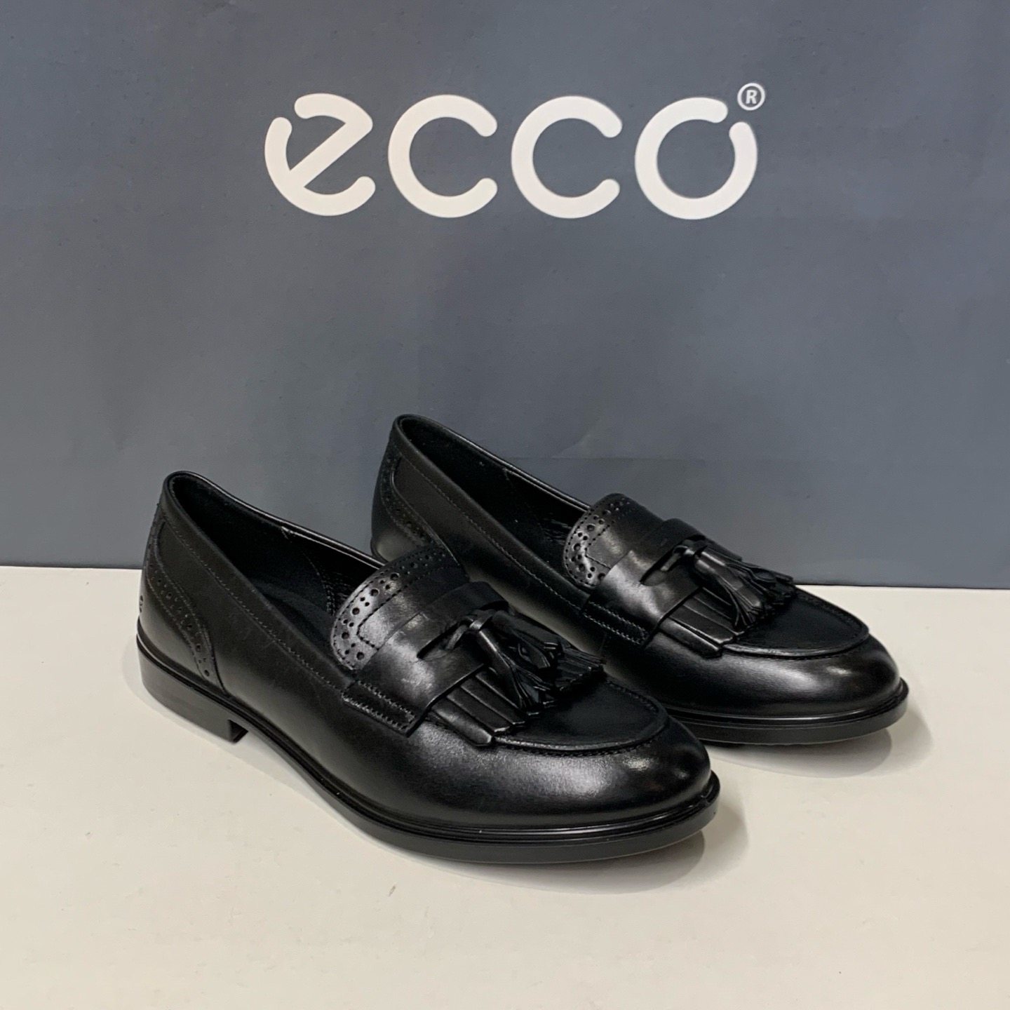 ECCO爱步女鞋25新款流苏乐福鞋一脚蹬平底牛皮休闲单鞋209863,女鞋,乐福鞋（豆豆鞋）,淘宝优惠券,粉丝福利购,淘宝优惠卷