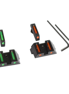 Glock格洛克 sight glock光纤前后机瞄 瞄准器准心战术配件 外贸