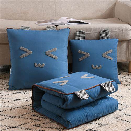 抱枕被子两用加厚办公汽车载午睡枕头沙发毯子靠枕靠垫折叠二合一,居家布艺,抱枕被,淘宝优惠券,粉丝福利购,淘宝优惠卷