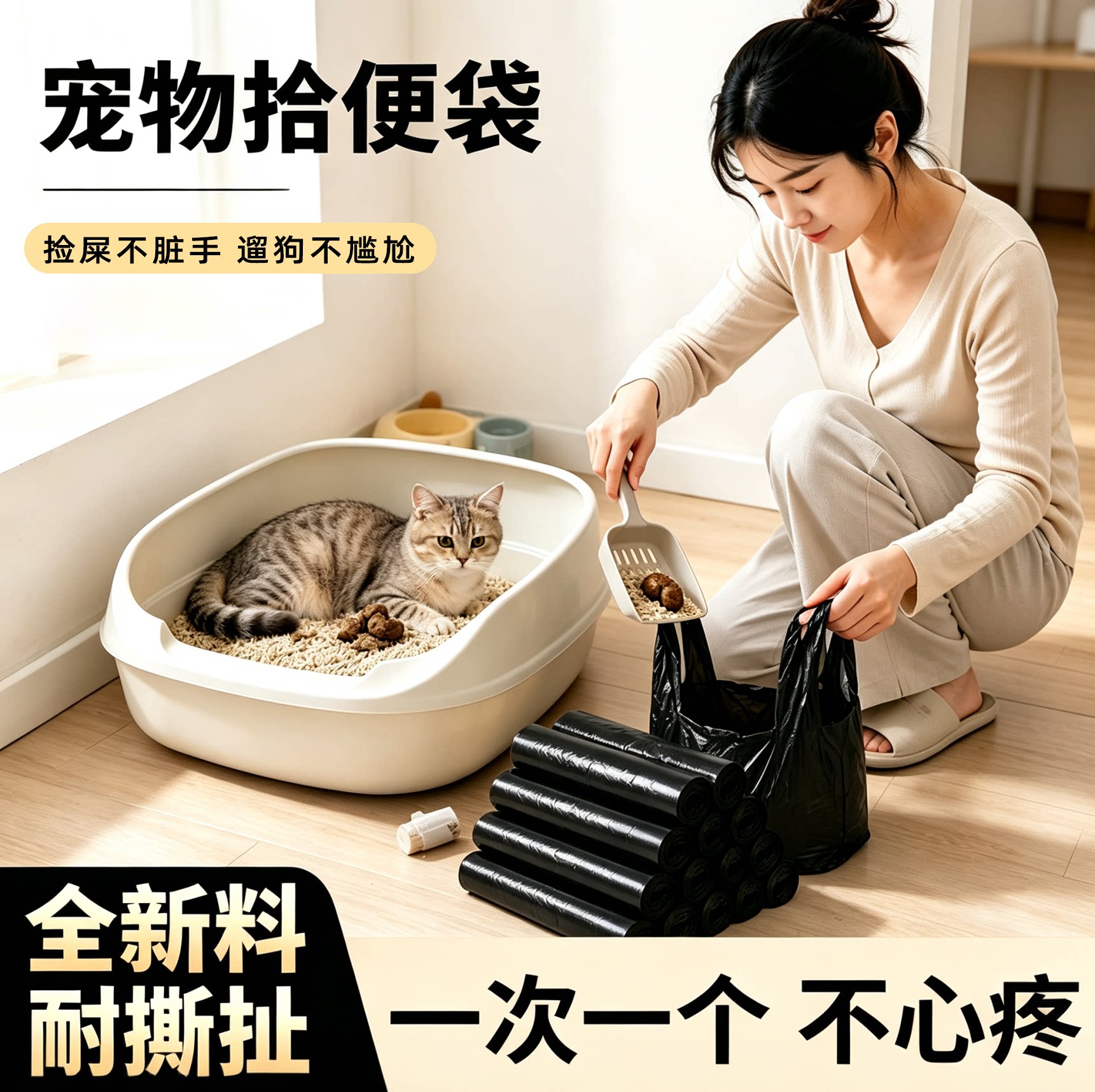 迷你小垃圾袋猫屎袋宠物拾便袋图片