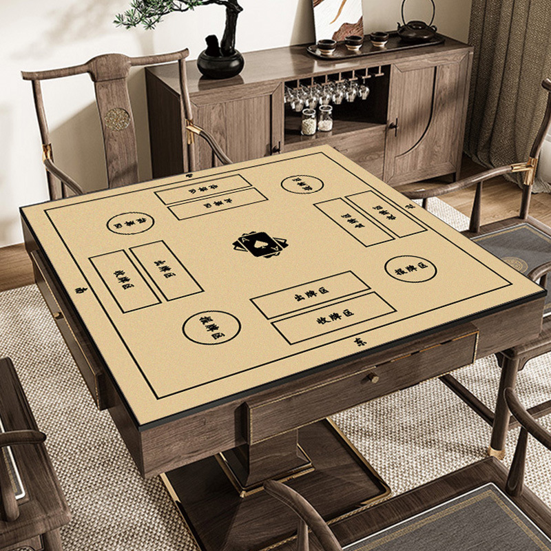 2024新款麻将桌桌布专用桌垫掼蛋桌布打扑克牌加厚消音正方形牌垫