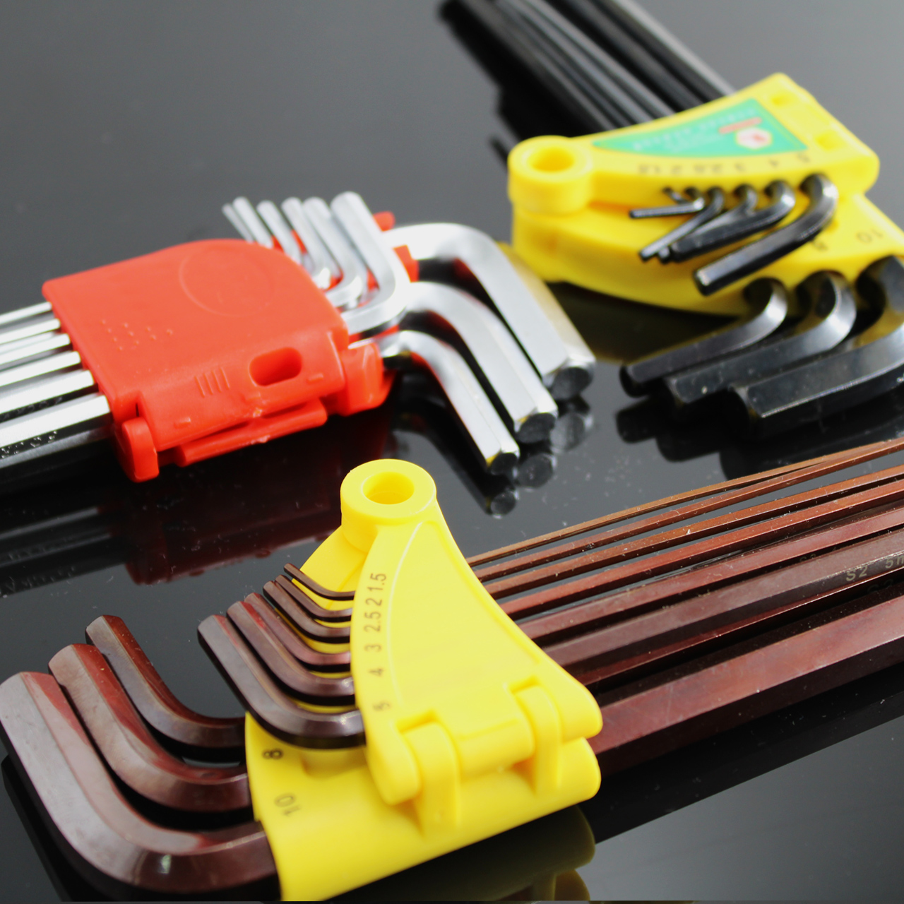 内六角扳手套装六方螺丝刀平头球头梅花星形六方六棱加长6角扳手