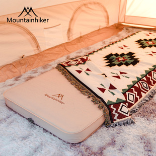 山之客露营防潮垫加厚海绵床垫自动充气床便携式户外奶酪气垫枕头