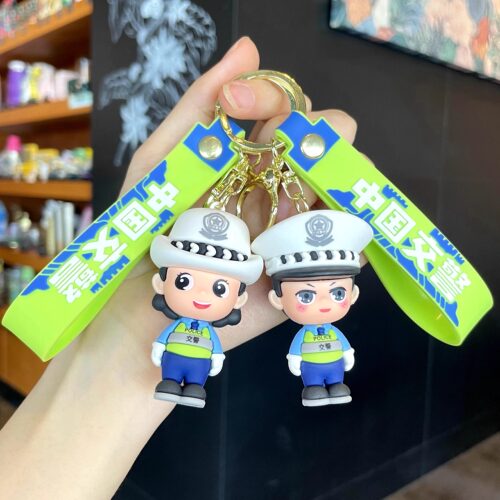 交警公仔挂件交通安全宣传小礼品