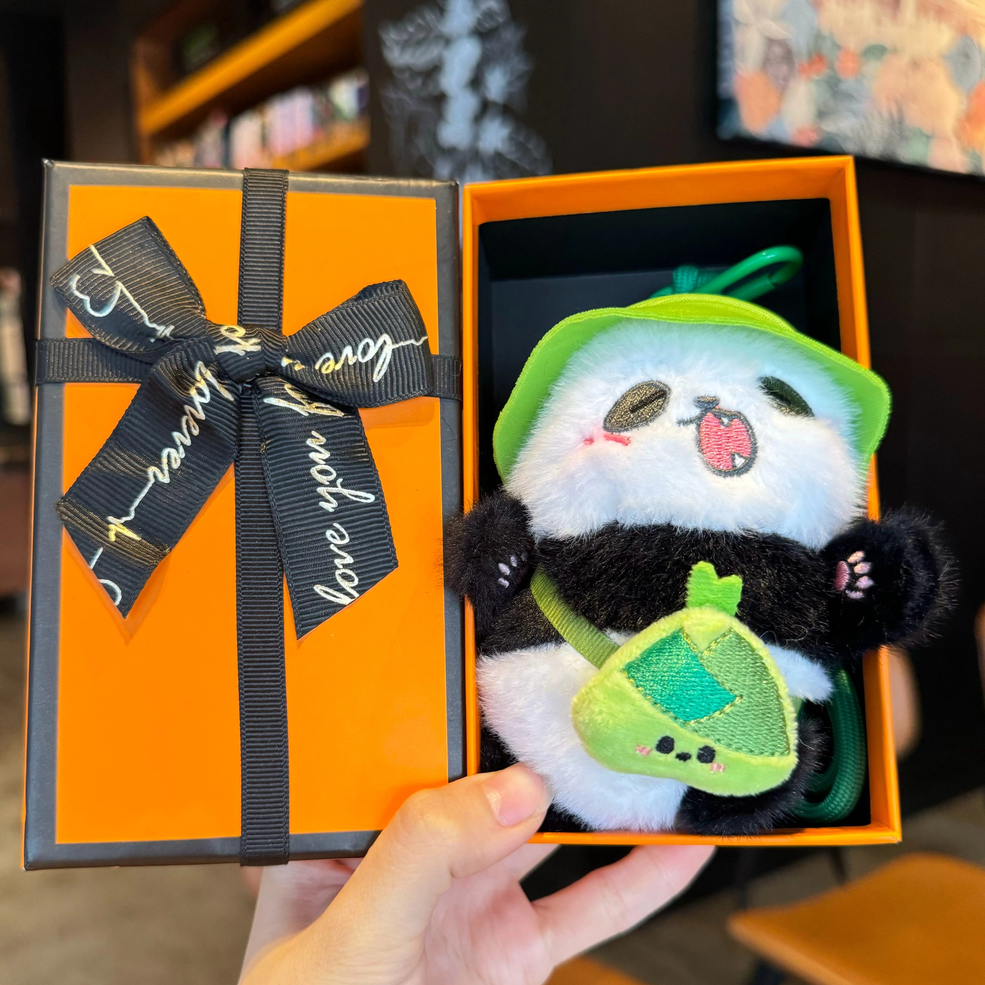 可爱熊猫挂件毛绒公仔生日礼物