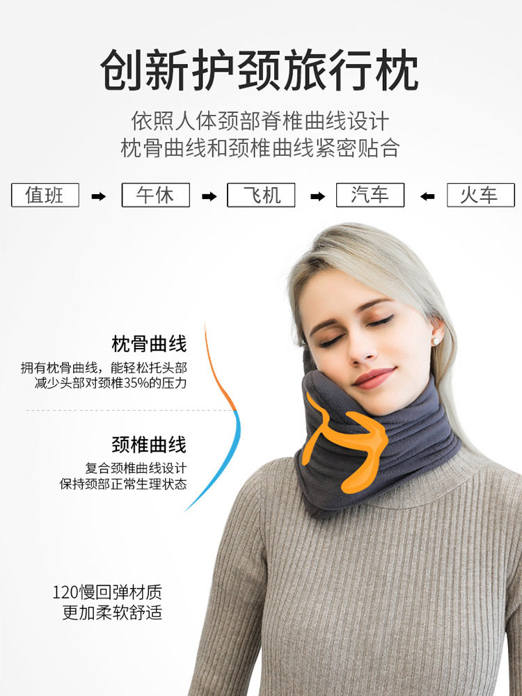 여행 라텍스 베개 슈퍼 부드러운 목 지원 목 베개 베개 목 보호대 목 베개 비행기 고속 레일 수면 응용 프로그램