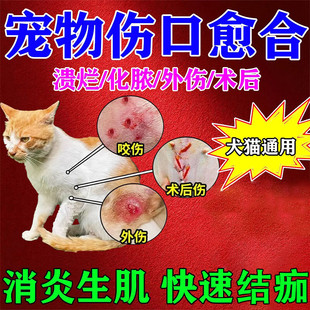 狗狗伤口愈合药宠物受伤化脓溃烂消炎外伤术后防感染速合专用喷剂