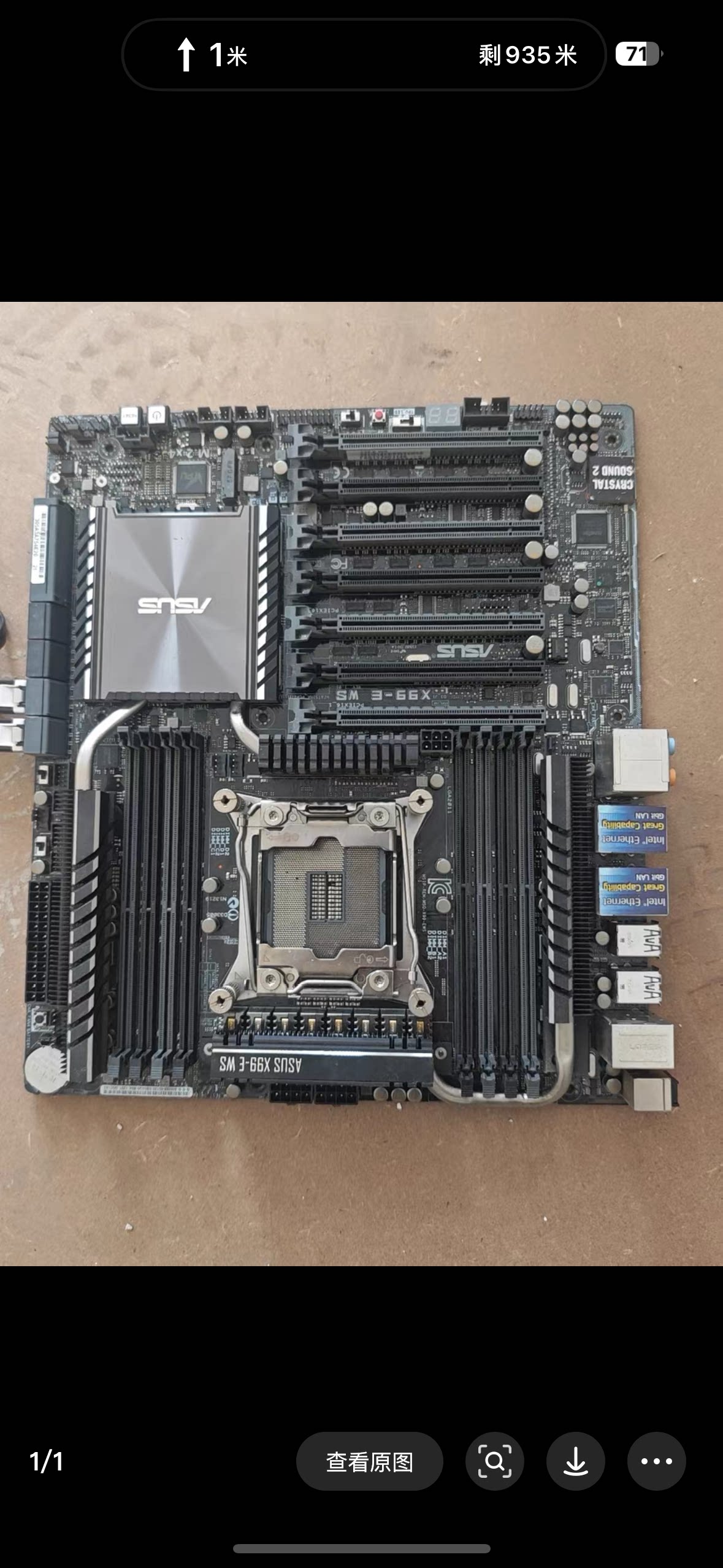 华硕 ASUS X99-E WS 电脑主板，实拍如图，X99平台工作站主板图片