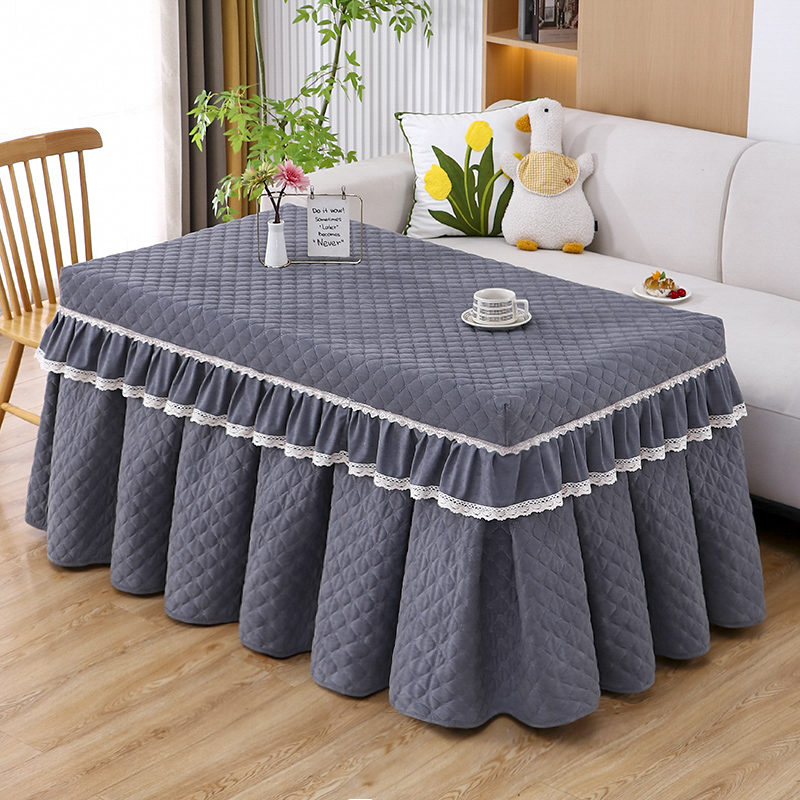 加绒加厚电炉罩套长方形取暖茶几罩烤火罩烤火被桌布电暖炉套新款