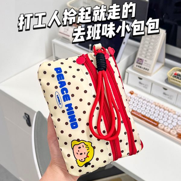 可爱收纳包外出便携式充电宝数据线收纳袋零钱上班通勤卡包证件包