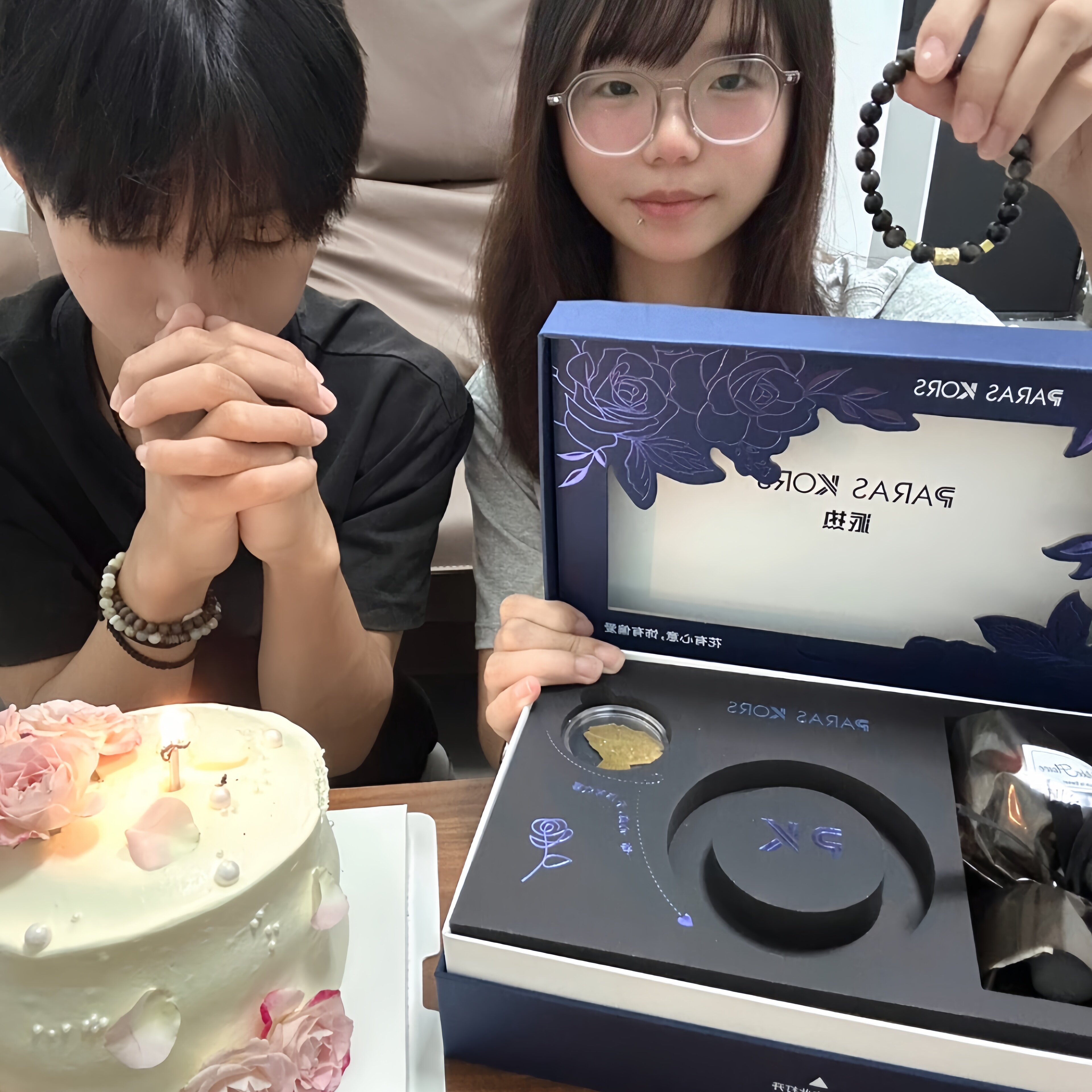 原创设计暗夜金轮手串潮流