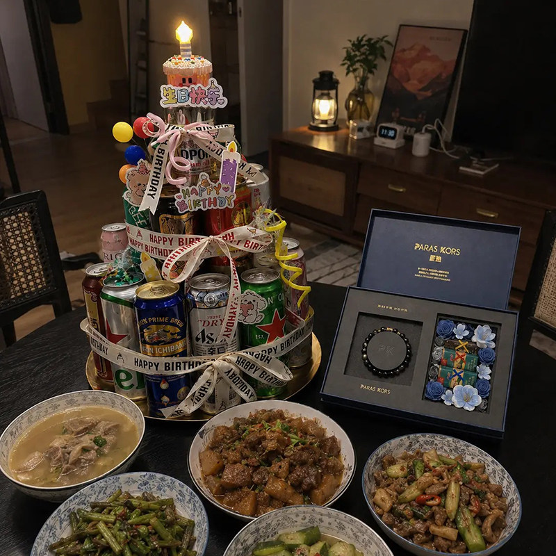 原创设计暗夜金轮手串潮流图片