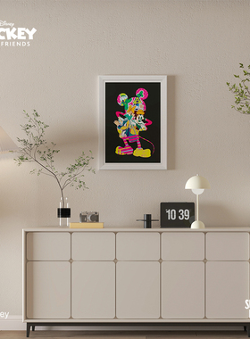 SUNDAY HOME 迪士尼正版家居装饰画原创Mickey Mouse collage版画
