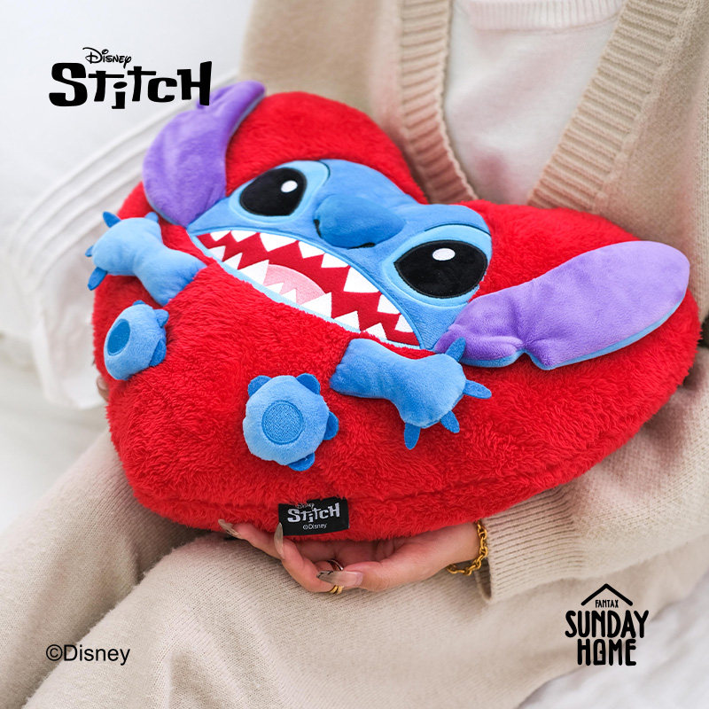 SUNDAY HOME 史迪仔爱心抱枕 迪士尼正版潮流家居 史迪奇靠垫腰枕