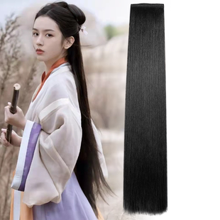 假发片化妆师专用汉服古风古装直发片儿童超长假发接发发排假发包