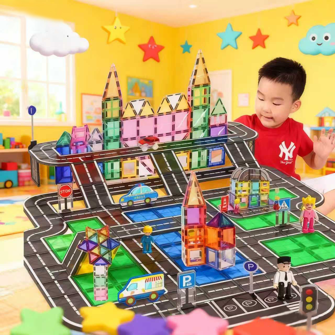 儿童益智早教磁力拼装积木玩具