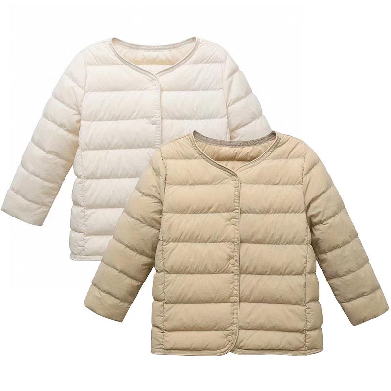 日本优童装2025新款儿童轻薄羽绒服内穿男童女童冬季学生羽绒内胆