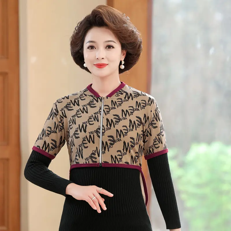老年女装短袖护肩妈妈防护保