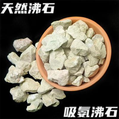 沸石颗粒天然沸石滤料鱼缸鱼塘水产养殖人工湿地水处理吸氨石滤材