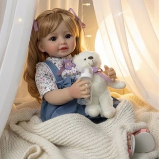 高颜值软胶仿真婴儿娃娃宝宝重生娃娃玩具玩偶女孩新年生日礼物