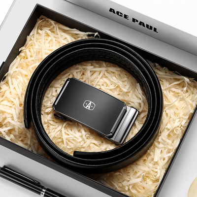 AcePaul百搭真皮牛皮腰带