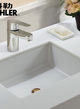科勒台下盆K-2889T-0维克长方形K-2215T家用洗脸洗手陶瓷面盆