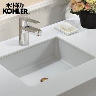 科勒台下盆K 2215T家用洗脸洗手陶瓷面盆 2889T 0维克长方形K