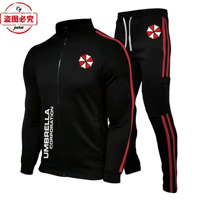 保护伞公司logo印花机车赛车服休闲运动服生化危机惩罚者春秋套装