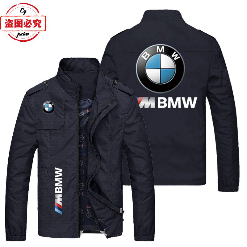 宝马摩托车标志印花logo机车男装骑行服工装BMW M-Power男士夹克