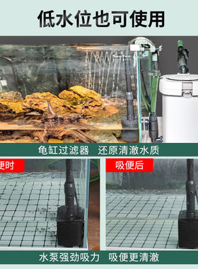 森森缸外过滤器 鱼缸水族箱低水位外置过滤桶 净水过滤桶HW-5系列