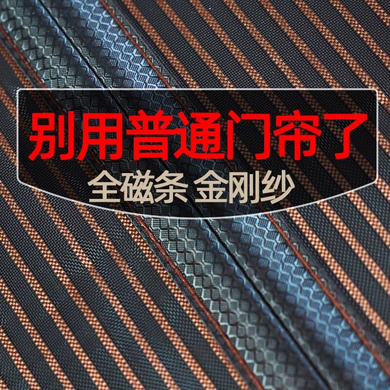高端定制夏季防蚊门帘2024新款家用卧室大门纱门魔术贴免打孔沙门