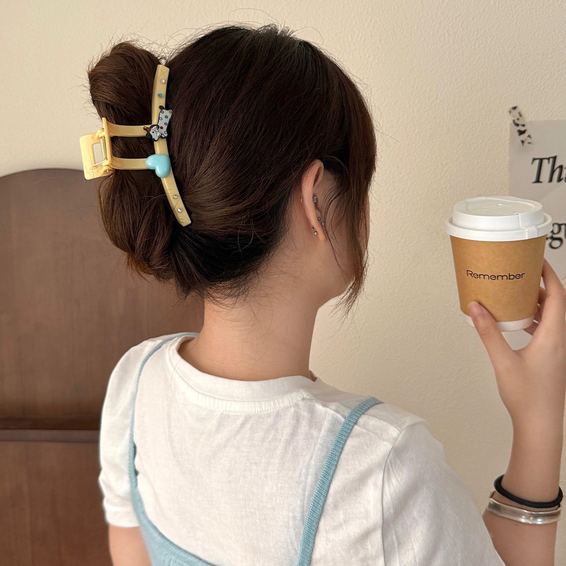 义乌小商品夏季小清新小狗抓夹少女心高颜值后脑勺盘发夹气质简约,饰品/流行首饰/时尚饰品新,发饰,淘宝优惠券,粉丝福利购,淘宝优惠卷