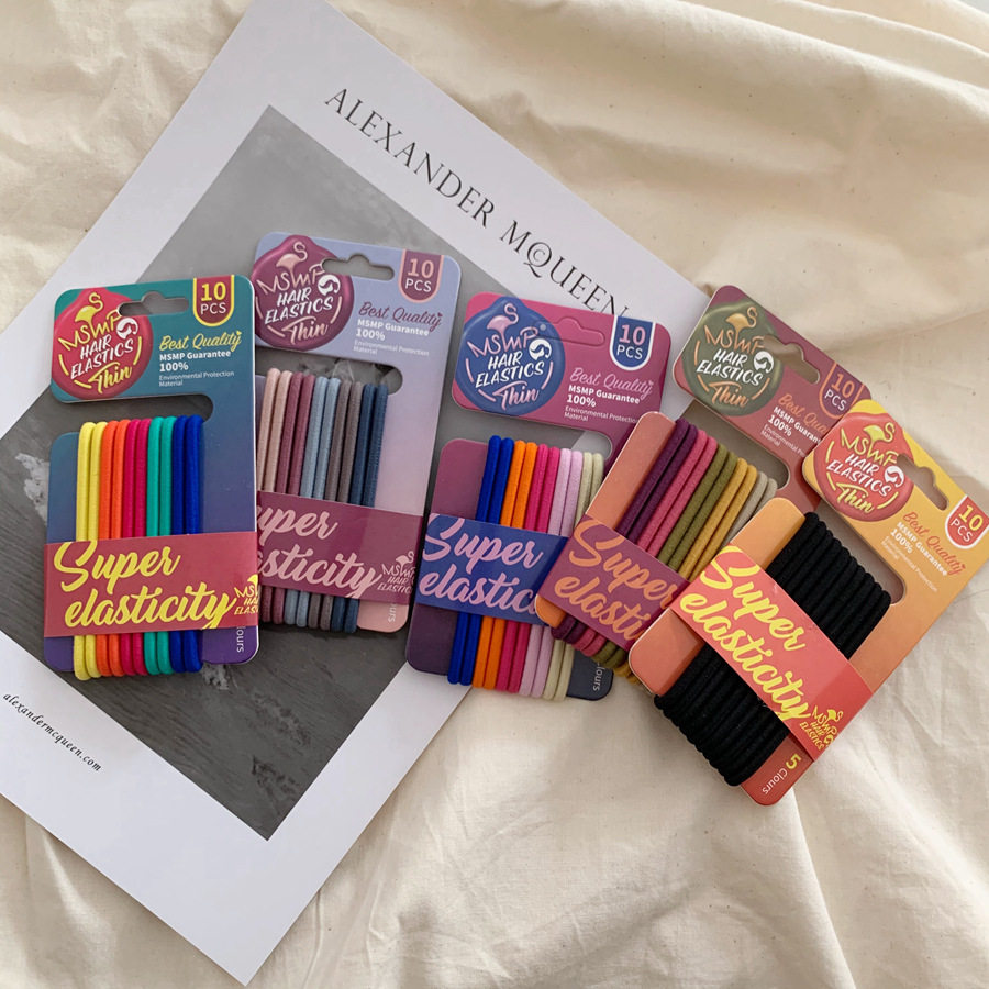 夜市爆款网红基础百搭弹力扎发头绳炫彩10只装发圈韩版ins风皮筋,饰品/流行首饰/时尚饰品新,发饰,淘宝优惠券,粉丝福利购,淘宝优惠卷