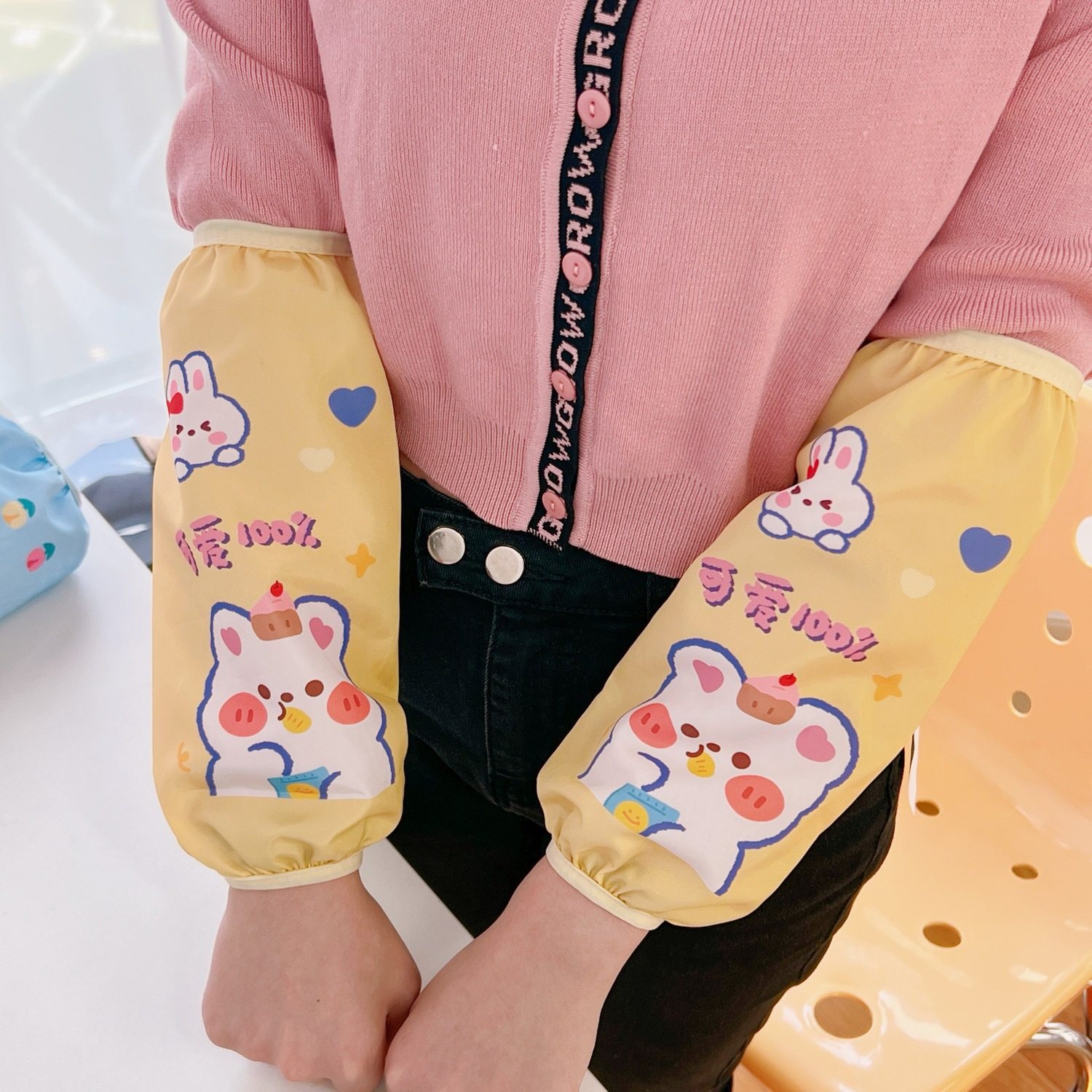 夜市爆款日系卡通可爱小兔子小熊防水袖套学生办公加长防脏袖套少,服饰配件/皮带/帽子/围巾,防晒袖套,淘宝优惠券,粉丝福利购,淘宝优惠卷