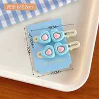 20#синий двойная любовь к волос (одна пара)