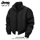 JEEPSPIRIT吉普教练夹克男冬季 美式 vintage加棉加厚保暖解构外套