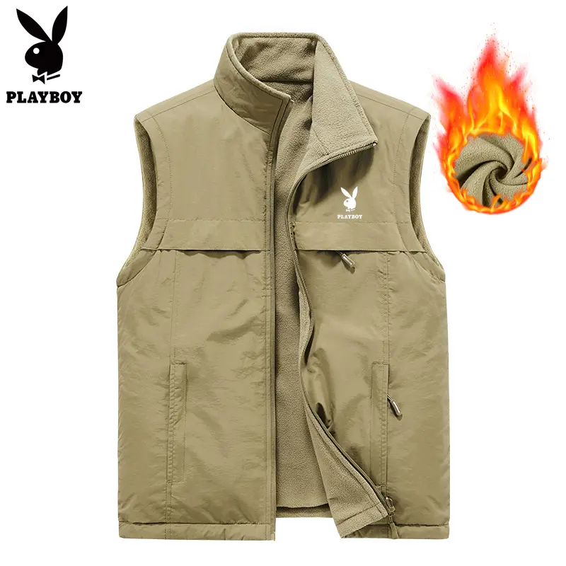 立领坎肩户外秋冬季加厚帅气